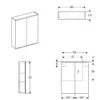 Geberit Option Spiegelschrank Plus Mit Beleuchtung 60 Cm