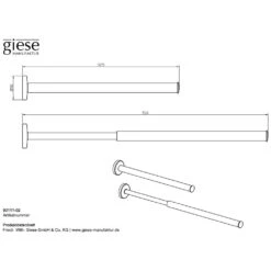 Giese Handtuchhalter 32,5 Cm, Ausziehbar