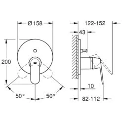 GROHE Eurosmart Cosmopolitan Einhand-Wannenbatterie Für Rapido SmartBox -Badwelt Verkauf hersteller grohe eurosmart cosmopolitan wanne einhand 2937382