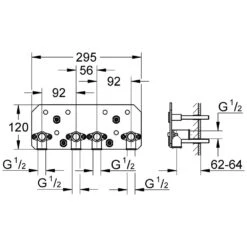 GROHE Rainshower F-Series Rohbauset