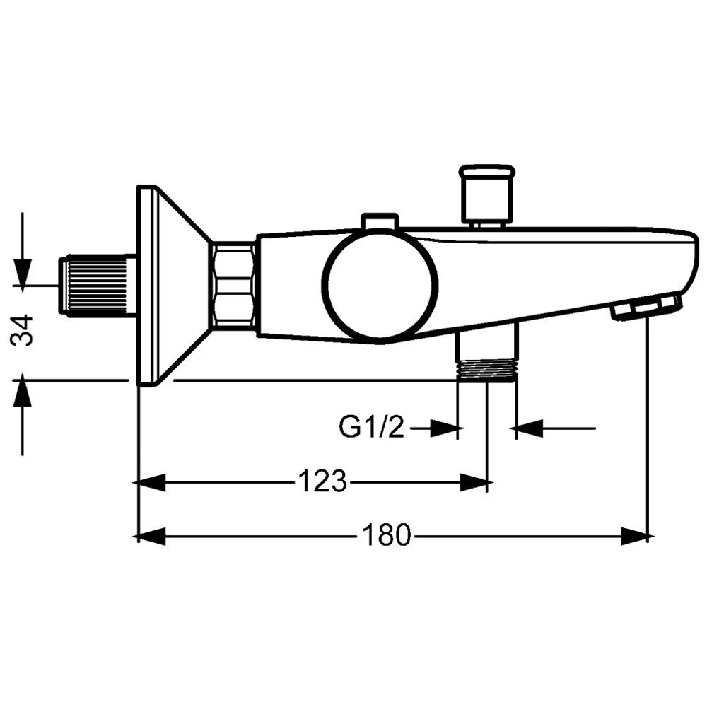 Hansa HANSAUNITA Wannen Thermostatbatterie 3 Hansa HANSAUNITA Wannen Thermostatbatterie