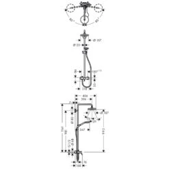 Hansgrohe Croma Select S 180 2jet Showerpipe Mit Einhebelmischer