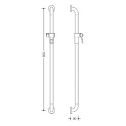 HEWI Serie 477 Brausehalterstange 80 Cm 9 HEWI Serie 477 Brausehalterstange 80 Cm -Badwelt Verkauf hersteller hewi serie 477 brausehalterstange 80 5696407