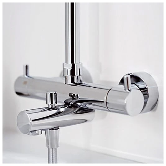 HSK Shower-Set Modell RS 200 Thermostat Für Badewanne, Kopfbrause Superflach, Rund 25 Cm 4 HSK Shower-Set Modell RS 200 Thermostat Für Badewanne, Kopfbrause Superflach, Rund 25 Cm – Bild 2