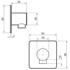 HSK Softcube Wandanschlussbogen