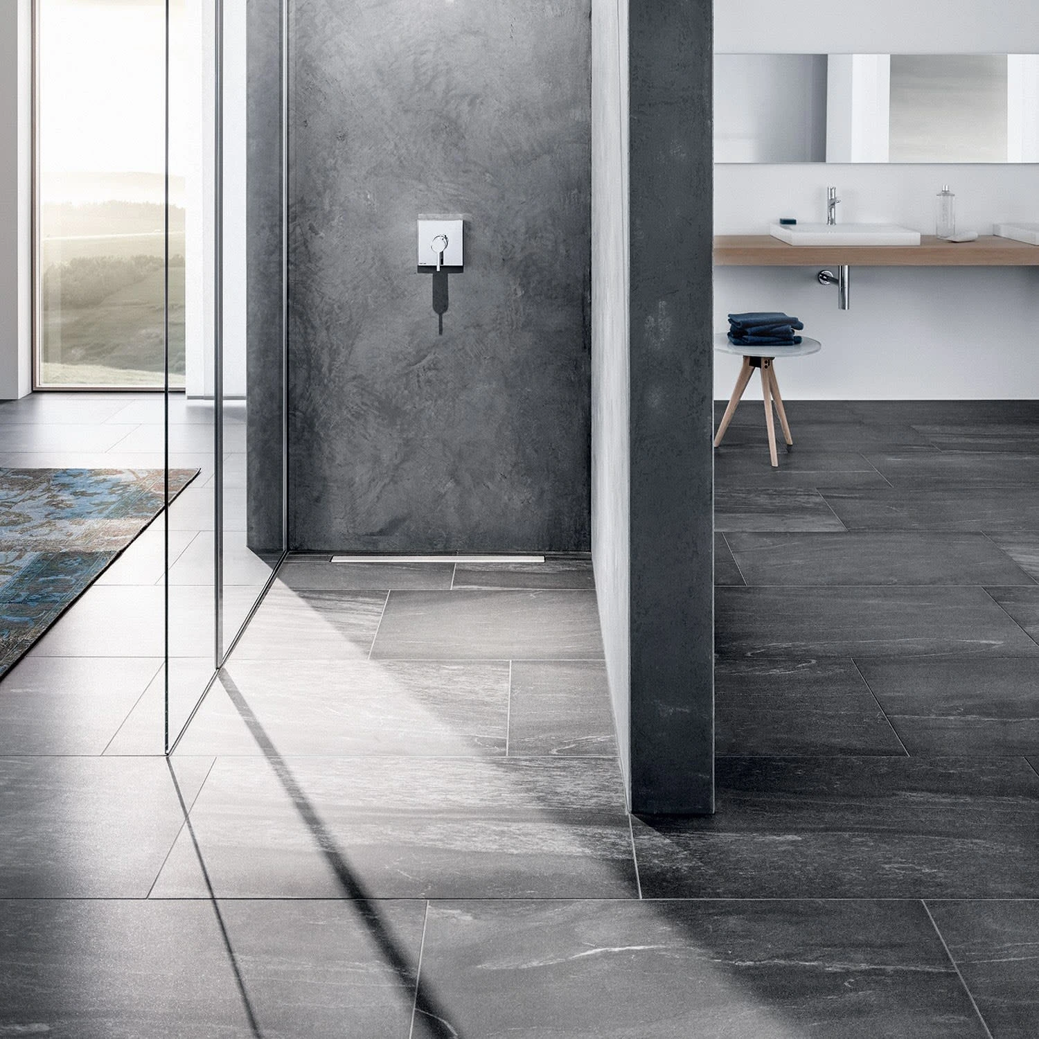 Kermi LINE Komplettboard E70 90 X 90 Cm, Rinnenlänge 70 Cm 3 Kermi LINE Komplettboard E70 90 X 90 Cm, Rinnenlänge 70 Cm