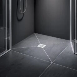 Kermi POINT Komplettboard E65 90 X 90 Cm, Einbauhöhe Min. 6,5 Cm -Badwelt Verkauf hersteller kermi duschkabinen und duschplaetze point 2667184