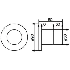 Keuco IXMO 3-Wege Ab- Und Umstellventil UP DN 15 Rund