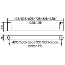 Keuco Elegance Haltegriff 110 Cm