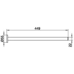 Keuco Collection Plan Handtuchhalter 45 Cm -Badwelt Verkauf hersteller keuco collection plan bad accessoires 1351407