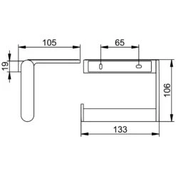 Keuco Plan Toilettenpapierhalter Mit Ablage -Badwelt Verkauf hersteller keuco collection plan bad accessoires 2171914