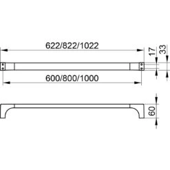 Keuco Edition 11 Badetuchhalter 100 Cm