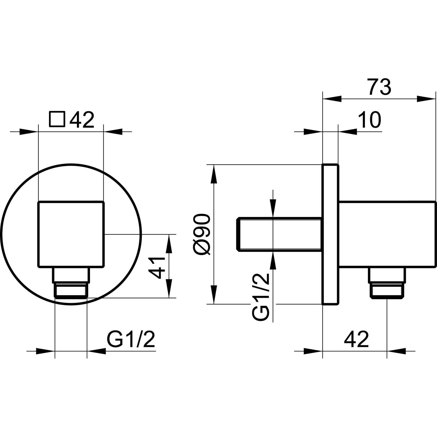Keuco Edition 90 Schlauchanschluss DN 15 4 Keuco Edition 90 Schlauchanschluss DN 15 – Bild 2