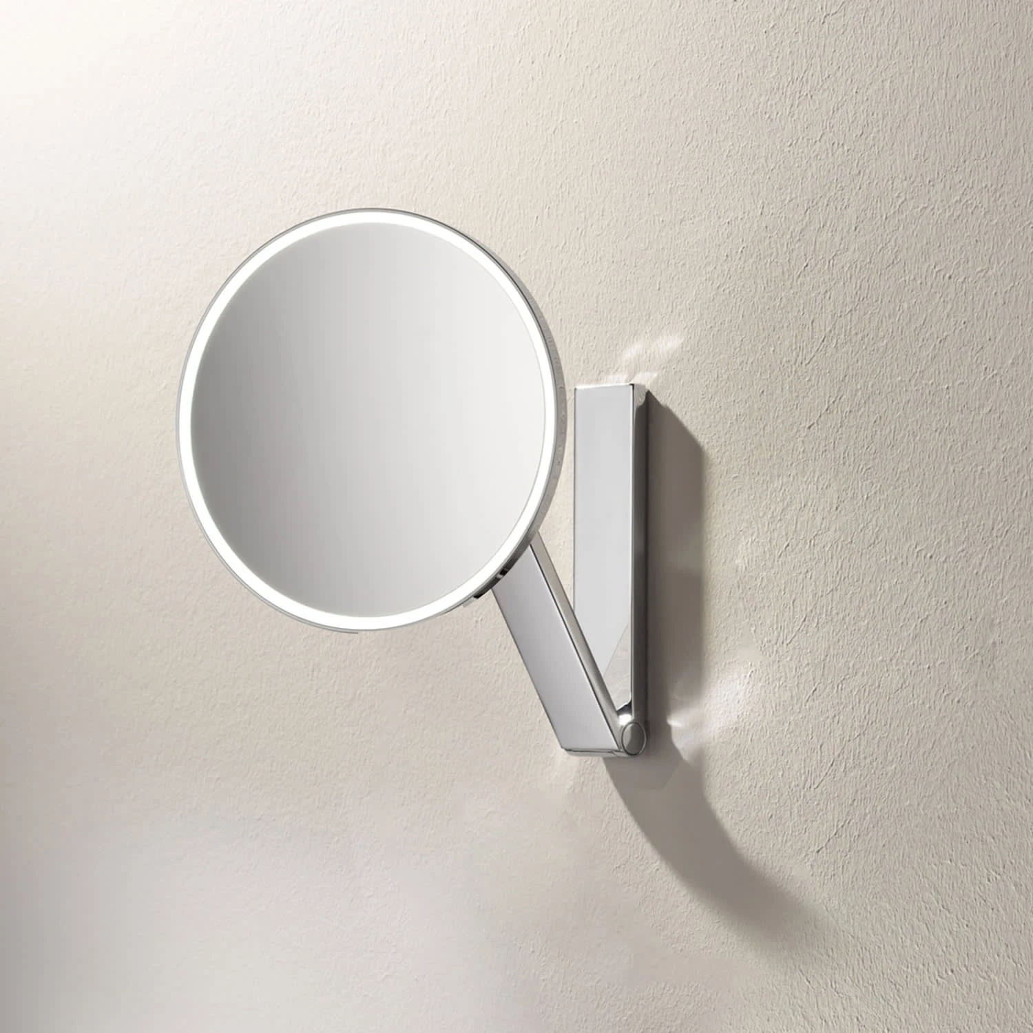 Keuco ILook-move Kosmetikspiegel, Rund Mit 5-fach Vergrößerung, LED Beleuchtung, Wandmodell 4 Keuco ILook-move Kosmetikspiegel, Rund Mit 5-fach Vergrößerung, LED Beleuchtung, Wandmodell – Bild 2