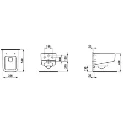 LAUFEN Pro S Spülrandloses Wand-WC -Badwelt Verkauf hersteller laufen pro wcs spuelrandloses wand 763554