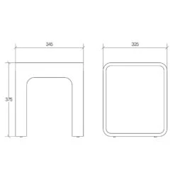 Living Hocker 34,5 X 32,5 X 37,5 Cm