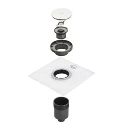 Architekt House Badablauf 15 Cm Abgang Senkrecht Abdeckung Rund Edelstahl