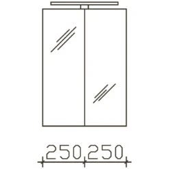 Pelipal S5 Spiegelschrank 50 X 70 Cm Mit LED Leuchtentyp I