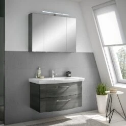 Pelipal Serie 6005 (Solitaire) Sprint Spiegelschrank 98 Cm Mit LED Aufsatzleuchte