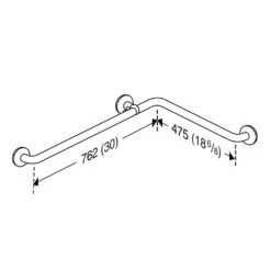 Pressalit Haltegriff Eckhandlauf 76,2 X 47,5 Cm -Badwelt Verkauf hersteller pressalit care carecompletion handgriffe eckhandlauf 1186108