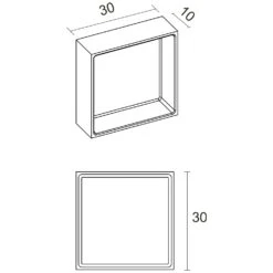 Riho Alcove Ablageboard 30 X 30 X 10