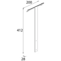 Bravat Aufhängung Für Duschkörbe An Duschkabinenwände, 41 Cm