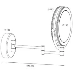 Pure Kosmetikspiegel Mit Stabilem Doppelgelenkarm 7 Pure Kosmetikspiegel Mit Stabilem Doppelgelenkarm -Badwelt Verkauf hersteller roman dietsche kosmetikspiegel wandmodelle architekt 1413983