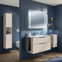 Sanipa Reflection Aluminium-Spiegelschrank ALEX 100 Mit LED-Beleuchtung