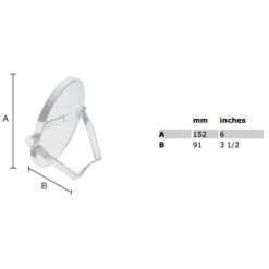 Smedbo Outline Kosmetikspiegel Mit Schwenkbarem Stellfuß