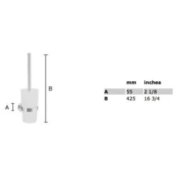 Smedbo Time Toilettenbürstengarnitur Wandmodell
