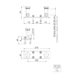 Steinberg Einbaukörper Für Freistehende Wannenarmatur