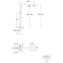 Steinberg Serie 120 Brauseset Mit Thermostatarmatur
