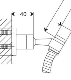 Steinberg Serie 100 Wand-Brausehalter