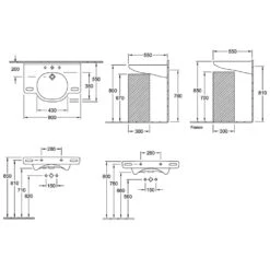 Villeroy & Boch Vicare Waschtisch 80 X 55 Cm, Ohne Überlauf 9 Villeroy & Boch Vicare Waschtisch 80 X 55 Cm, Ohne Überlauf -Badwelt Verkauf hersteller villeroy boch novo waschtische vita 960515