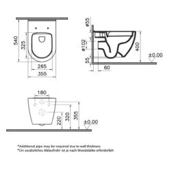 Geberit DuoFix Element Für Wand-WC Mit Steinkamp Living 2.0 Wand-WC Tiefspüler Ohne Spülrand -Badwelt Verkauf herstelleruebergreifende sets wc geberit duofix element 11669574
