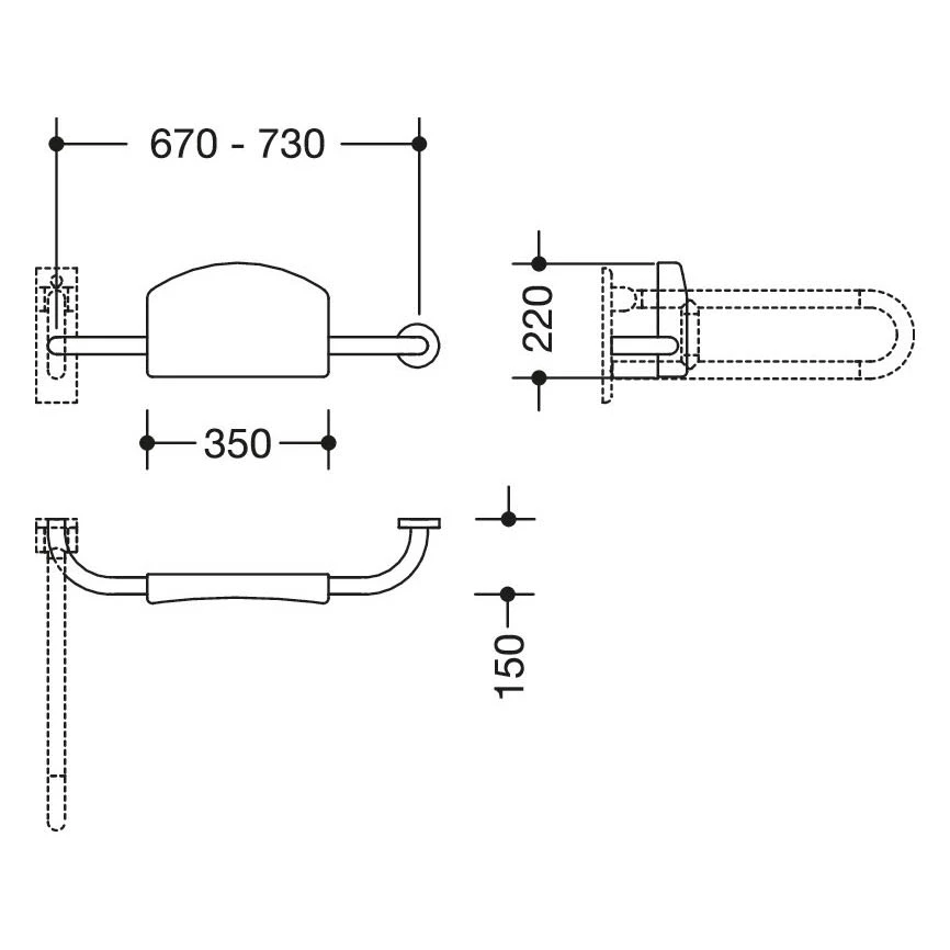 HEWI Serie 477/801 Rückenstütze Rechts 3 HEWI Serie 477/801 Rückenstütze Rechts