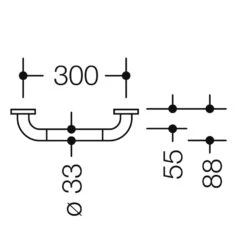 HEWI Warm Touch Haltegriff 30 Cm