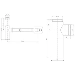 Ideal Standard Designsiphon 7,5 Cm