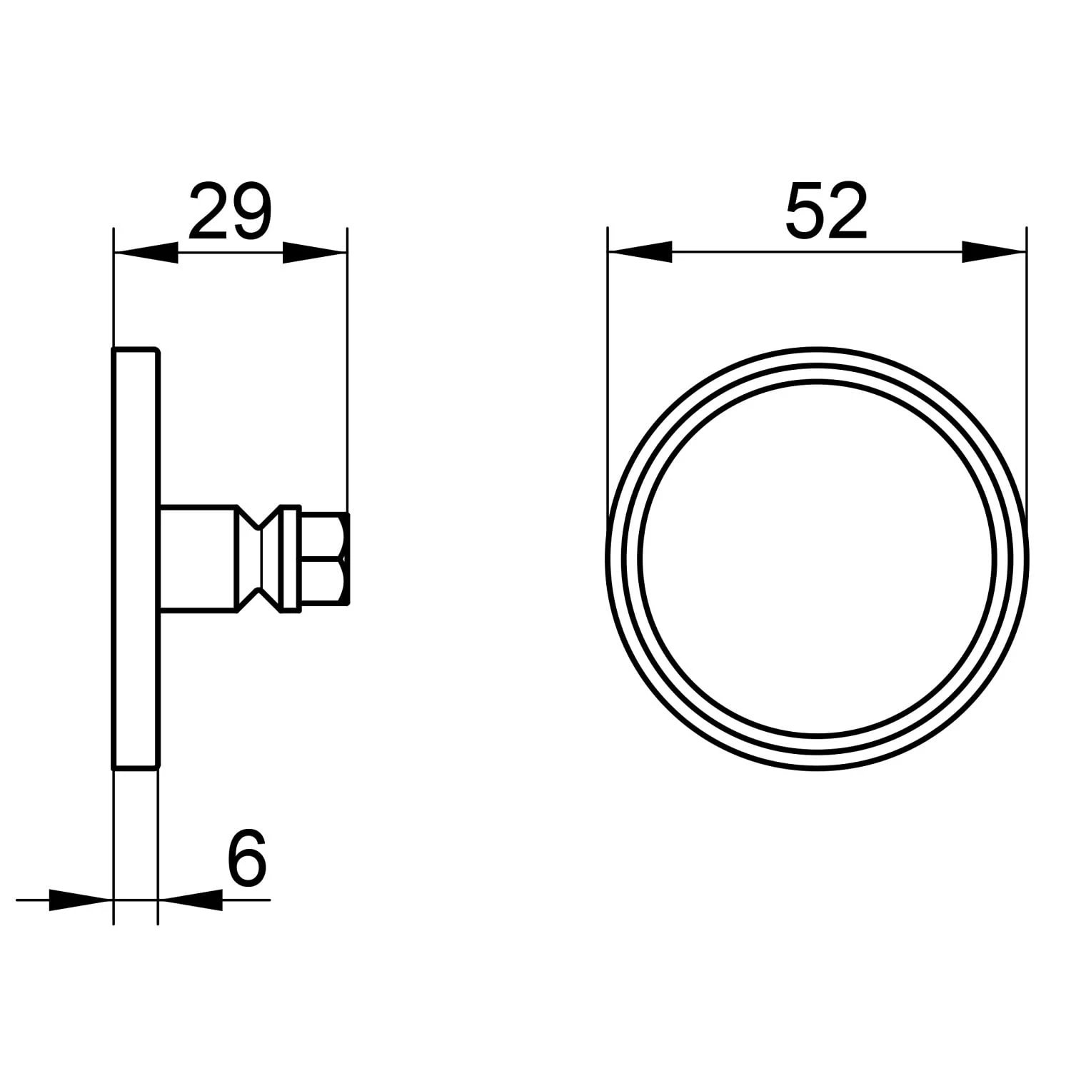 Keuco Reva Klebe-Set Nr. 10 Mit Rosette 6 Keuco Reva Klebe-Set Nr. 10 Mit Rosette – Bild 4