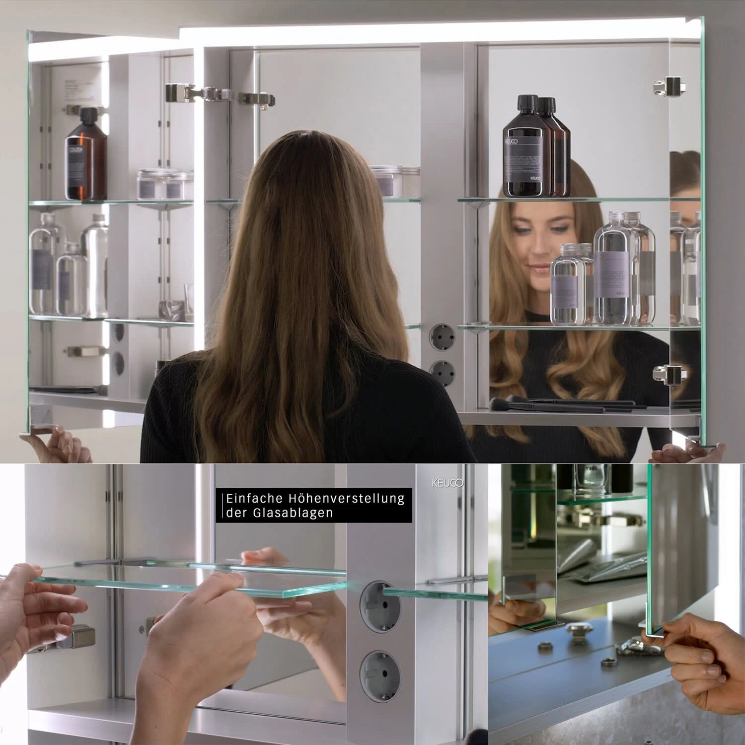 Keuco Royal Lumos Aufputz-Spiegelschrank 105 X 73,5 Cm Mit Spiegelheizung, LED-Beleuchtung, 2 Türen 12 Keuco Royal Lumos Aufputz-Spiegelschrank 105 X 73,5 Cm Mit Spiegelheizung, LED-Beleuchtung, 2 Türen – Bild 10