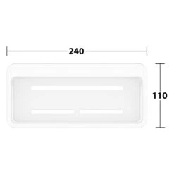 Keuco VIA23 Duschablage -Badwelt Verkauf keuco alle serien via23 accessoires duschablage 12444810