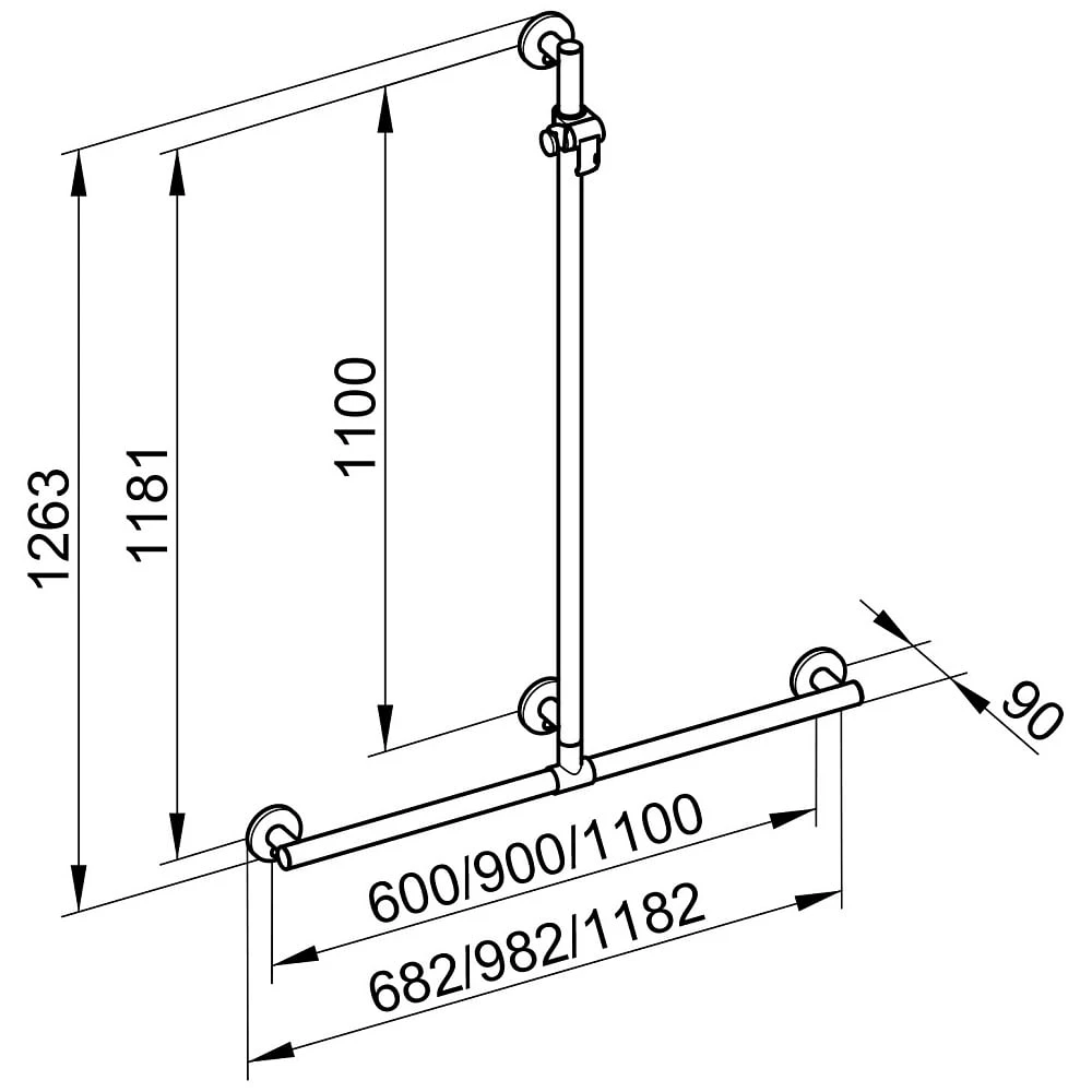 Keuco Plan Care Duschhandlauf Mit Brausestange 110 X 110 Cm 3 Keuco Plan Care Duschhandlauf Mit Brausestange 110 X 110 Cm
