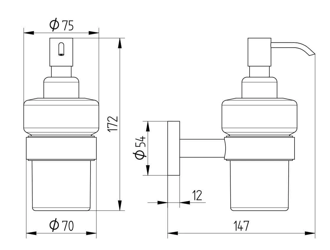 Kronenbach Radia Seifenspender, Glas 3 Kronenbach Radia Seifenspender, Glas