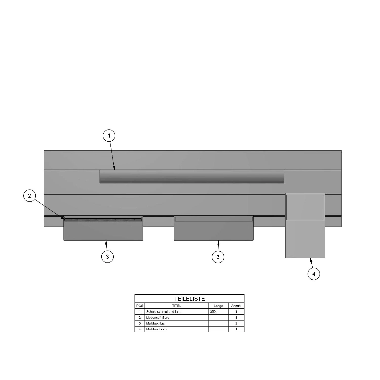 Kronenbach Cube Ordnungssystem Für Spiegelschrank 60 Cm Mit 2 Drehtüren 6 Kronenbach Cube Ordnungssystem Für Spiegelschrank 60 Cm Mit 2 Drehtüren – Bild 4