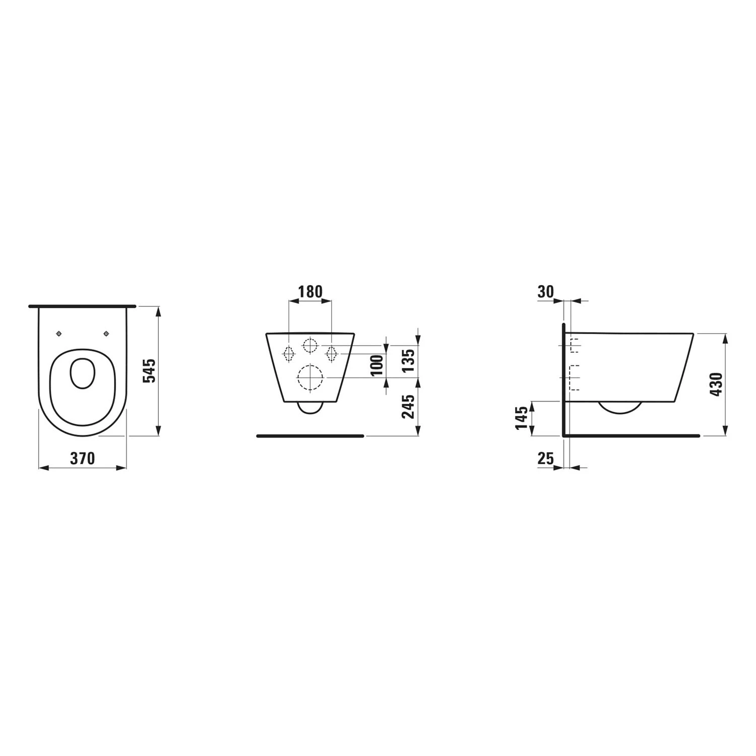 LAUFEN Kartell Spülrandloses Wand-WC, SilentFlush, EasyFit 5 LAUFEN Kartell Spülrandloses Wand-WC, SilentFlush, EasyFit – Bild 3