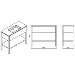Loft 2.0 Waschtischunterschrank 100 Cm, Mit Holzgestell -Badwelt Verkauf megabad profi collection badmoebel loft 2 6492140