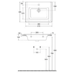 Loft Waschtisch Mit Unterschrank 60 Cm, 1 Auszug -Badwelt Verkauf megabad profi collection badmoebel loft waschtisch 8193172