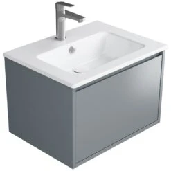 Loft Waschtisch Mit Unterschrank 60 Cm, 1 Auszug