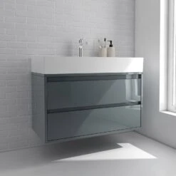 Pure 2.0 Waschtisch Mit Unterschrank 90 Cm Mit 2 Auszügen 10 Pure 2.0 Waschtisch Mit Unterschrank 90 Cm Mit 2 Auszügen -Badwelt Verkauf megabad profi collection badmoebel pure 2 6131713