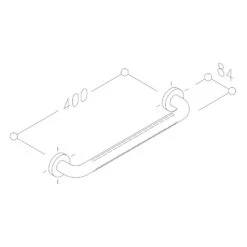 Silver Age System Haltegriff 40 Cm, Mit Struktur -Badwelt Verkauf megabad profi collection serie silver age 8694314